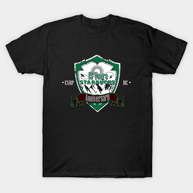 Starbucks CVRP-DC 15 Years Anniversary T-Shirt by BoxcutDC